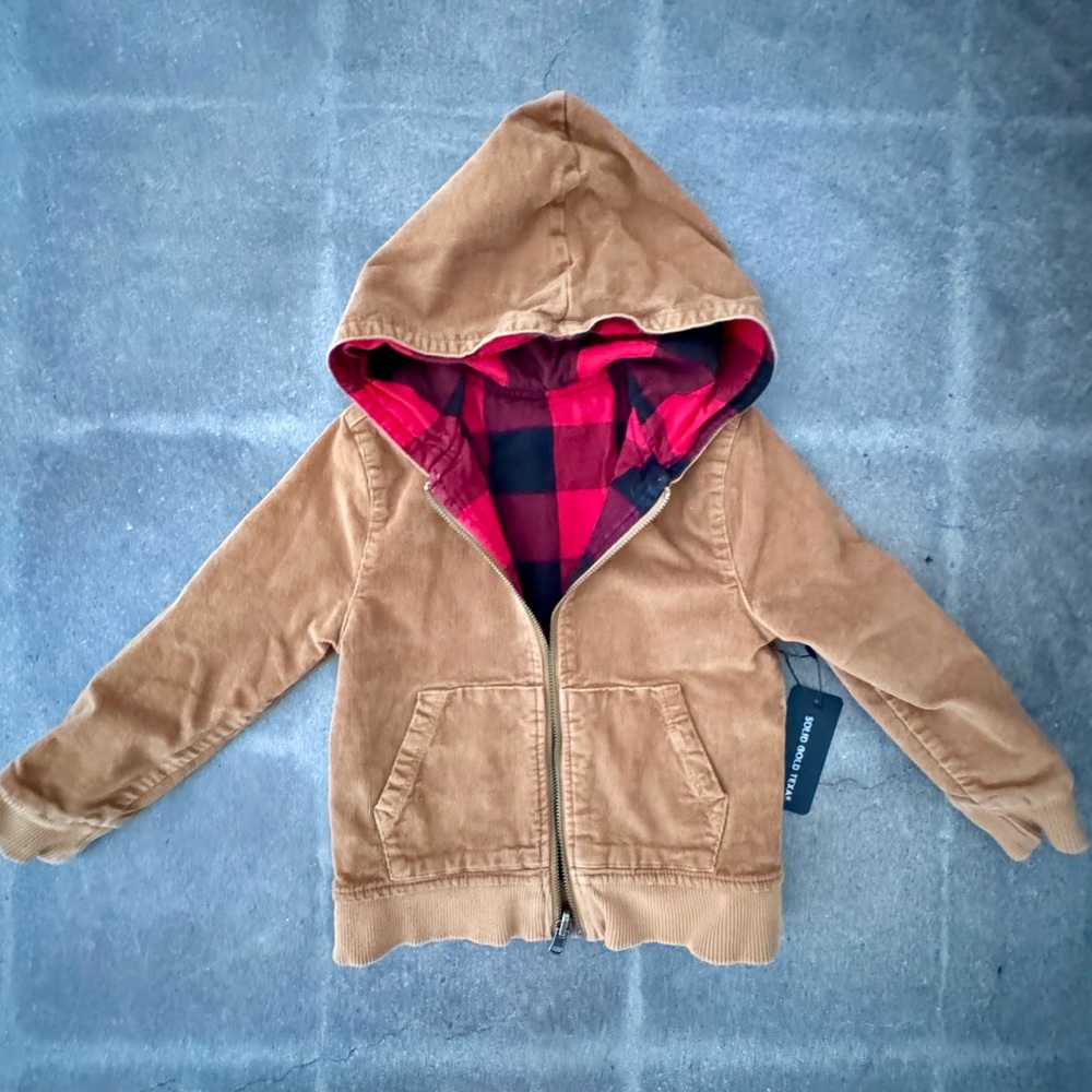 kids fully reversible coat size 4T